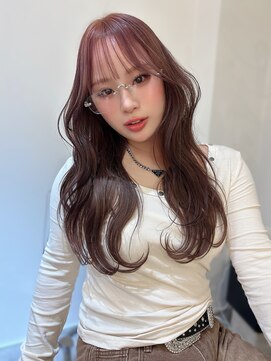 シー(SEA) ブリーチ無しダブルカラーで創るピンクベージュ