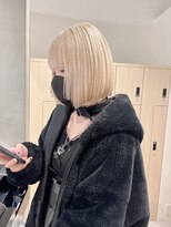 モリオフロムロンドン 大宮店(morio from London)&nbsp;【坪井】ケアブリーチ ×ブロンドボブ