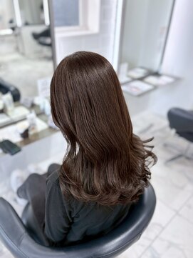 ヴァンカウンシル 一宮店(VAN COUNCIL) 大人可愛いくびれロング カールと相性のいい艶感ブラウン