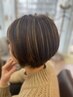 【大人の白髪ぼかし】大人の透明感カラー+カット　￥22000