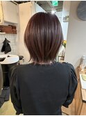 外ハネボブ　ピンクベージュ