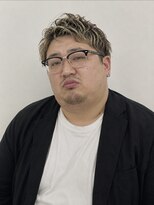 バーバーショップ ヘアーレストホーム(Barber Shop HAIR REST HOME)&nbsp;メンズツーブロラフボディパーマ束感カラーかき上げ20代30代