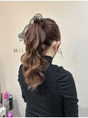 カジュアルヘアのポニーテール！