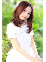 プランツヘアー 高宮店(Plants hair)&nbsp;レイヤーカット × ピンクブラウン