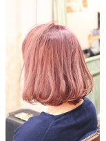 キミ(kimi)&nbsp;【ｋｉｍｉ自由が丘】ハイライトピンクベージュ×ワンカールボブ