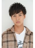 ＼マッシュヘア／チャコールグレー×ウェットヘア