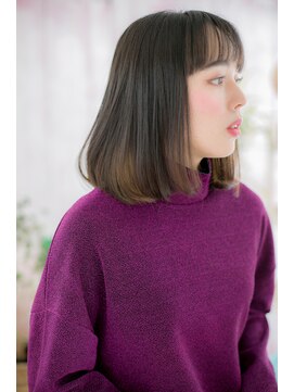 ヘアアンドビューティー ミック(Hair & Beauty miq) グラデカラーの透明感ミディアムb