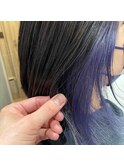 ★インナー×インディゴカラー×寒色系カラー★ネイビーグレー
