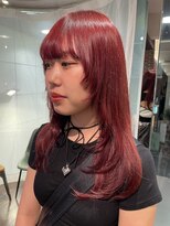 ヘアーアンドメイク ビス(HAIR&MAKE bis) 今の流行りはこれ!レイヤー×レッドカラー【立川/加藤沙久楽】