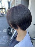 丸みショート×透明カラー￥18400