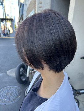 デイジー インデックスヘア 大島店(DAISY index hair) 丸みショート×透明カラー￥18400