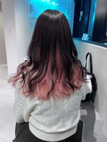 ロカリタフォーヘアー 河原町三条店(ROCAReTA FOR HAIR) ピンク×ピンクブラウン