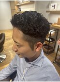【2,30代オススメビジネスパーマ】ツーブロック×パーマ