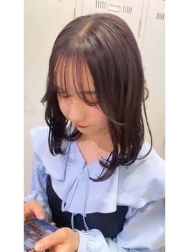 アッシュ 下北沢店(Ash) 肩下ミディアムヘアほんのりラベンダーブラウン