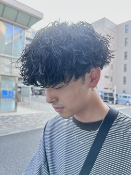 オーガニック アトリエ 大宮(organic+atelier) 無造作マッシュメンズショート波巻きツイストスパイラルパーマ