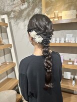 トリコ ショップアンドヘアサロン(tricot shop hair salon) 編みおろしアレンジ♪yu