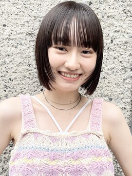 メゾンアクア 表参道(Maison ACQUA) ◎切りっぱなしボブ縮毛矯正ショートボブストレートパーマ