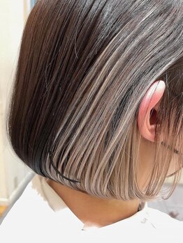 オビ(Obi)の写真/【森ノ宮駅から徒歩5分】自然な透明感カラーで若々しく♪白髪を隠す・ぼかす等でオシャレ染めにも対応◎