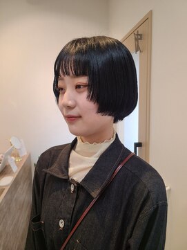 シア 春日部店(SHEER) デザインカット/ブルーブラック◎SHEER春日部店