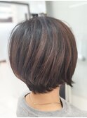 30代40代50代60代くびれ大人前下りショートボブ