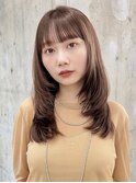 ミディアムレイヤー/レイヤーカット/顔まわりカット/ワンカール