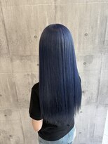 アース 八王子店(HAIR&MAKE EARTH)&nbsp;ネイビーブルーカラー