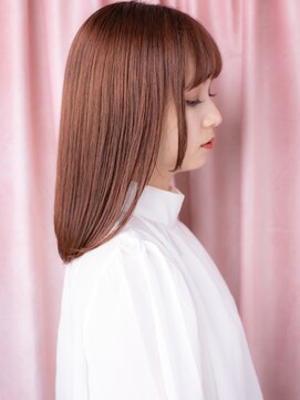 カバーヘア ブリス 戸田公園西口店(COVER HAIR bliss) モーヴピンクレッド姫カットレイヤースタイルY戸田公園20代30代