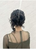 カールアップ/お団子/サイドアップ/ヘアセット/結婚式