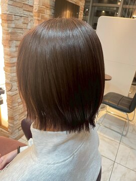 髪質改善/顔周りレイヤーカット/グレージュ[千葉/千葉駅]