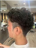 20代30代40代メンズパーマビジネスツーブロック爽やか