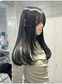 ダークグレー×レイヤーカット　【ayami】