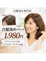トライウィークリー(3w)&nbsp;白髪染めリタッチ1980円