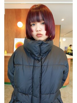 ロビー(LOBBY) ボブ_レイヤー_ボルドー