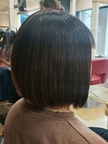 ヘアークリアー 春日部&nbsp;ナチュラルボブスタイル×ダークブラウン