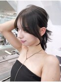 ロンググレージュ韓国ヘアオリーブベージュ_ba580811