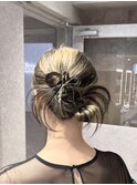 ★結婚式ヘアアレンジ！デザインカラー！ブリーチカラー！