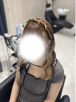 クラン 東心斎橋店(Clan)&nbsp;編み込みカチューシャ/心斎橋ヘアセット