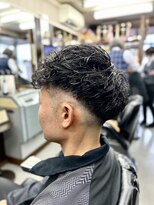理容 赤沼 似合わせパーマ+フェードスタイル