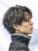 サーフカールパーマツーブロックセンターパートカルマヘア渋谷