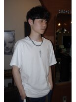エディ(Edy)&nbsp;メンズマッシュ波巻きパーマツイストスパイラルパーマ眉毛カット