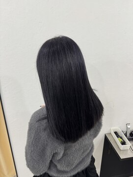 プライズ 所沢プロぺ通り店(prize) ダークラベンダーケアブリーチ韓国風レイヤーカット所沢