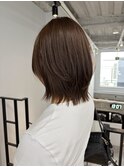 ♪ 夏カラー/レイヤーボブ/ブリーチなしで叶う透明感ブラウン