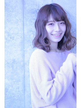 カシュカシュ(cache cache) cache cache★ミディアムで魅せる波ウェーブ