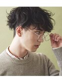 MEN'S HAIR ハイセンスな刈り上げツーブロック＋寝ぐせパーマ