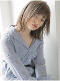 《December》クリーミーグレージュ 軽め外ハネボブミディ