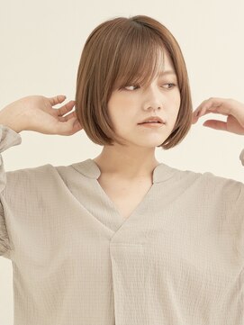 エンタク 新宿三丁目店(enntaku) マロンベージュ/Aライン/かきあげ/くすみカラー[新宿三丁目]