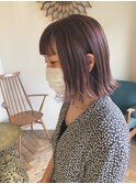 外ハネボブ×シルバーピンク