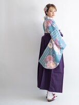 ショートヘアー・ショートボブの卒業式袴の着付けとヘアアレンジ