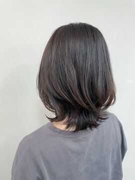 トップヘアー 玉島店(TOP HAIR) 《TOPHAIR 玉島店/ ぱん》くびれミディ×ナチュラルブラウン