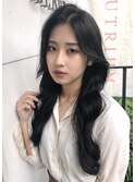 ブルーブラック×ヨシンモリ 大人の韓国風ロング
